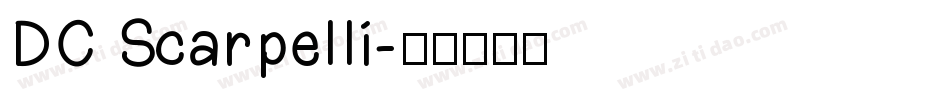 DC Scarpelli字体转换